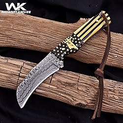 WOMBAT KNIVES Handmade Damascus Steel Lineman tools