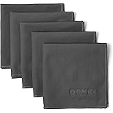 DRYKI Sweat Absorbing Handkerchiefs - The Original Pocket-Sized Sweat Towels - Quick-Dry Microfiber Sweat Rags for Face, Hands, & Body - Men & Women - Gym, Sports, and Work (Dark Grey: 5 Pack)