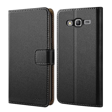 HOOMIL Grand Prime Hülle, Handyhülle Samsung Galaxy Grand Prime Tasche Leder Flip Case Brieftasche Etui Schutzhülle für Samsu