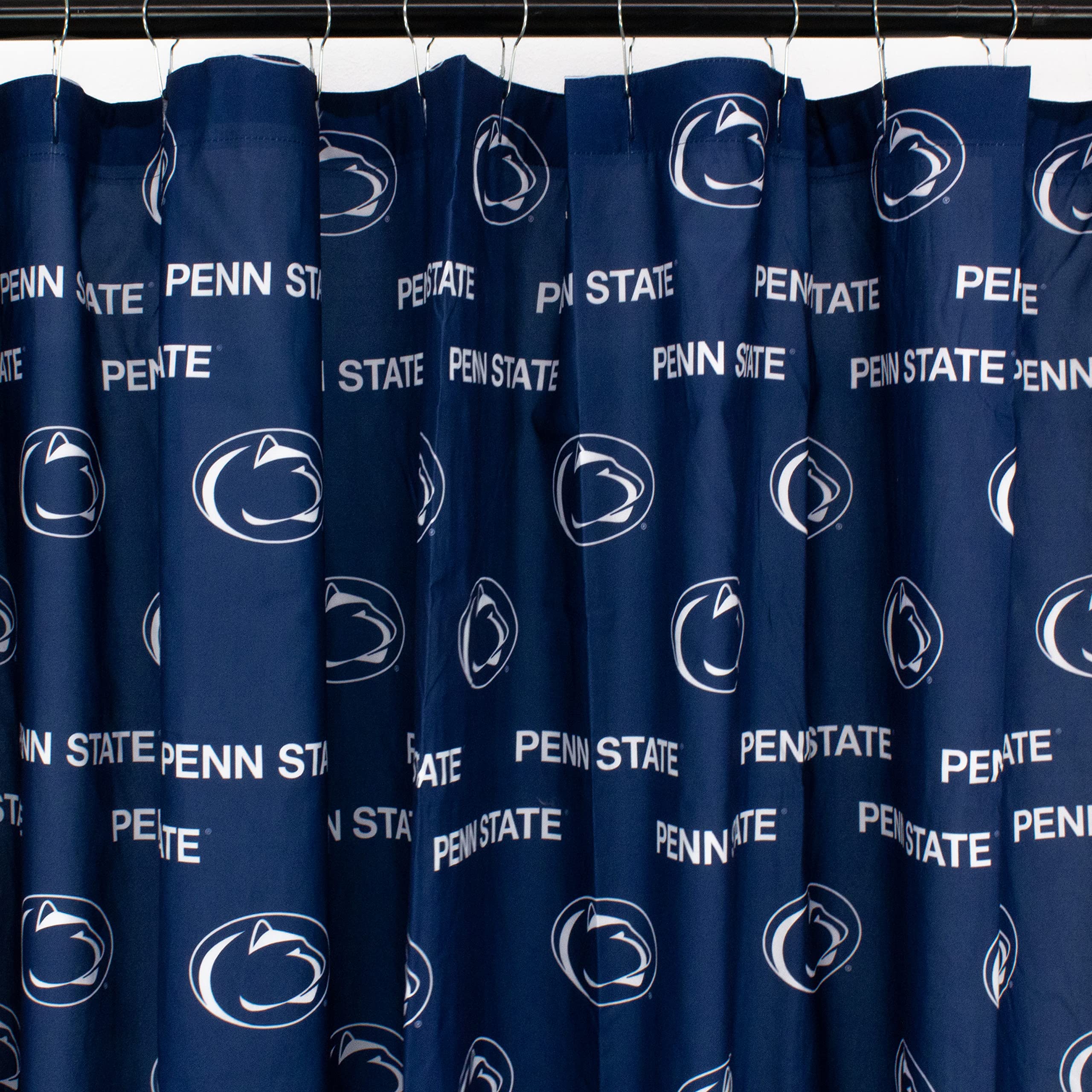College Covers Everything Comfy Penn State Nittany Lions Bright and Colorful Shower Curtain Cover 70" x 72" Image