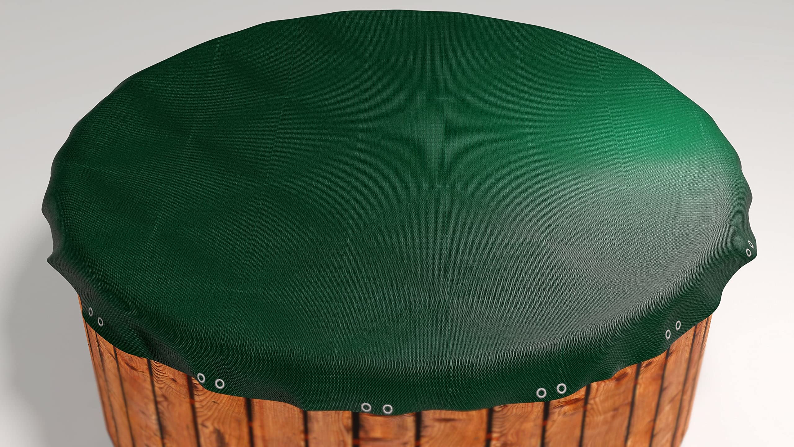 GRASEKAMP Qualität seit 1972 84227 Tarpaulin for Pool Round 350-360 cm Tarpaulin Size 420 cm Summer Winter Pool Tarpaulin Green