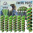 Jurassic World Lollipops Swirl 20pk- Jurassic World Candy For Dinosaur Party Favors & Jurassic World Party Favors - Dinosaur Candy & Dinosaur Lollipops - Dinosaur Birthday Decorations