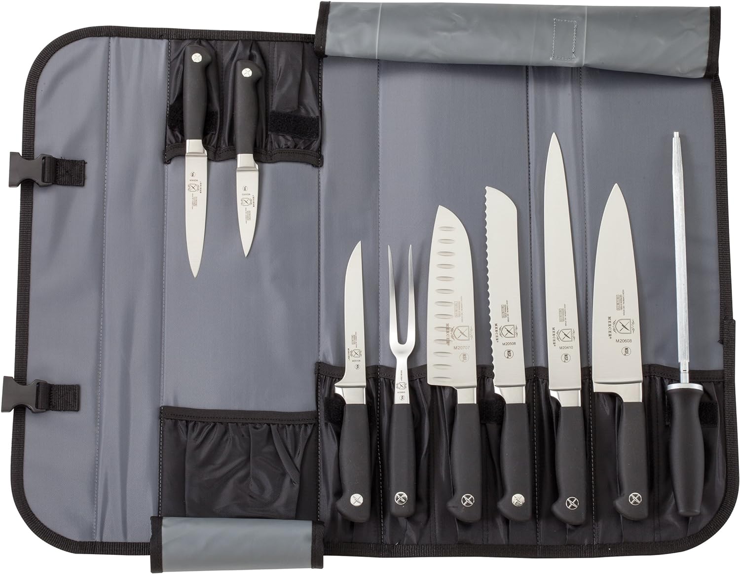 Mercer Culinary Genesis 10Piece Knife Case Set, Stainless Steel