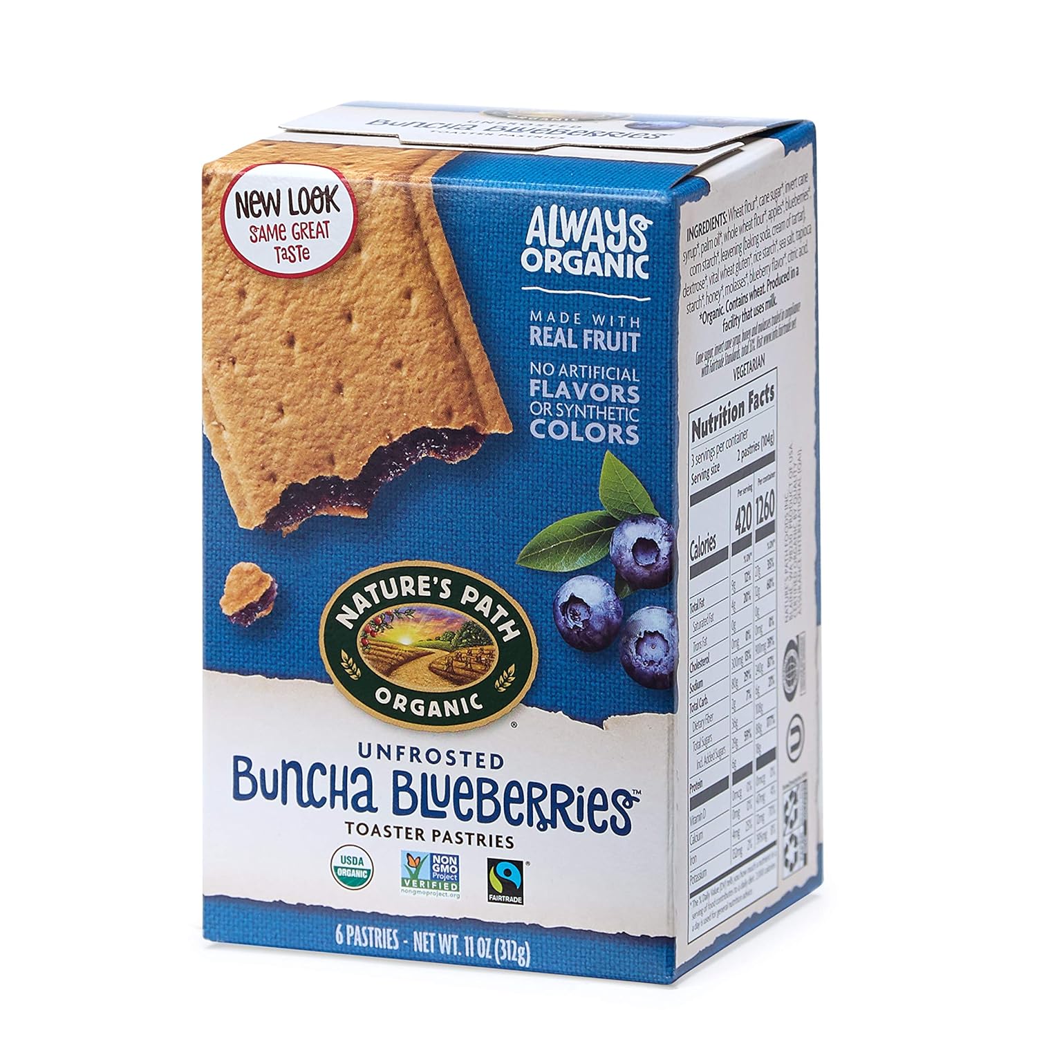 Nature's Path Unfrosted Buncha Blueberries Toaster