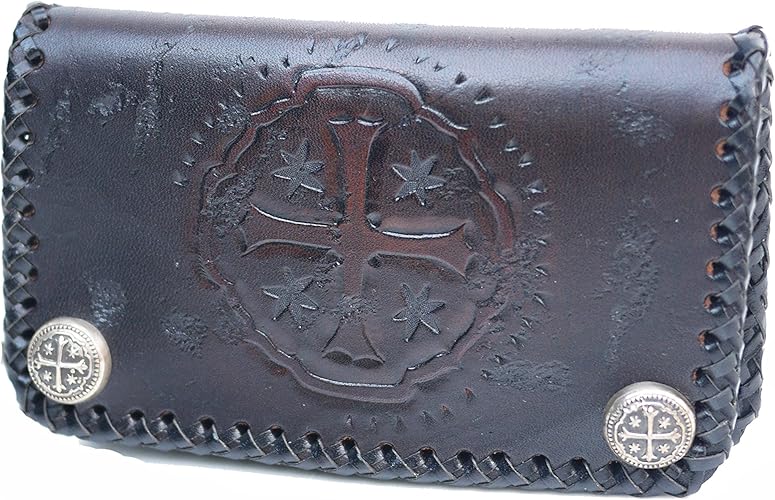 Amazon Co Jp King Baby ｷﾝｸﾞﾍﾞｲﾋﾞｰ ウォレット Hand Carved Leather Wallet W Shipwreck Cross ミッチェルバインダー ジュエリー