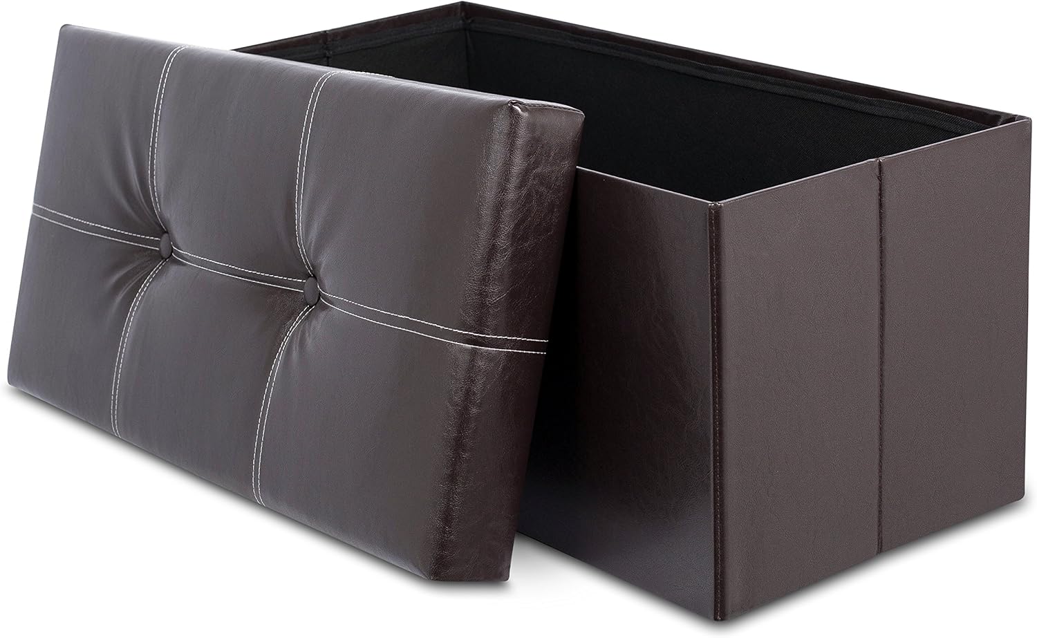 Best long storage ottoman blue