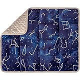 Florensi Weighted Lap Pad - 3 lb, Blue Constellations - Deep Pressure Relief Sensory Blanket for Kids - Portable Travel Weighted Blanket