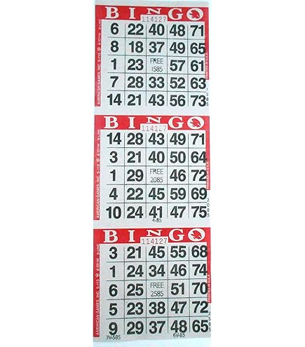 Capitol Bingo Paper Sheets - 3-on-16 Blue Tint (10 Packs)