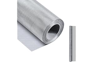 XANYI QIN 304 Stainless Steel Screen roll 40 mesh. Filters for Home Garden and Farm Windows or Doors That Protect Against pests Such as Rats, Snakes and Rodents are Easy to Cut and Install. (47 x236 inches)