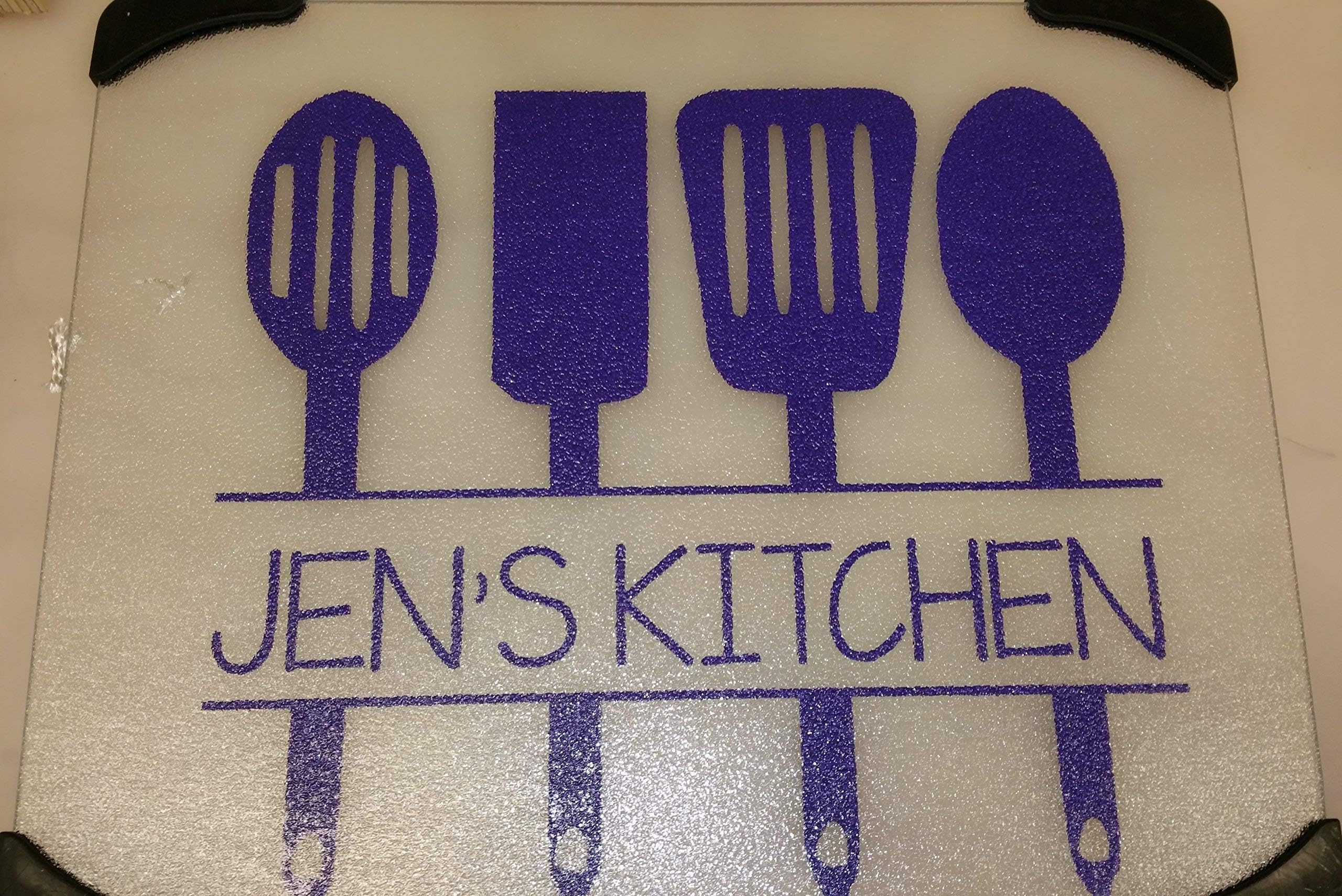 Personalized Glass Cutting board