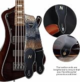 Nefelibata 2.3in Vegan Leather Snakeskin Guitar Strap with Pick Pocket view 2