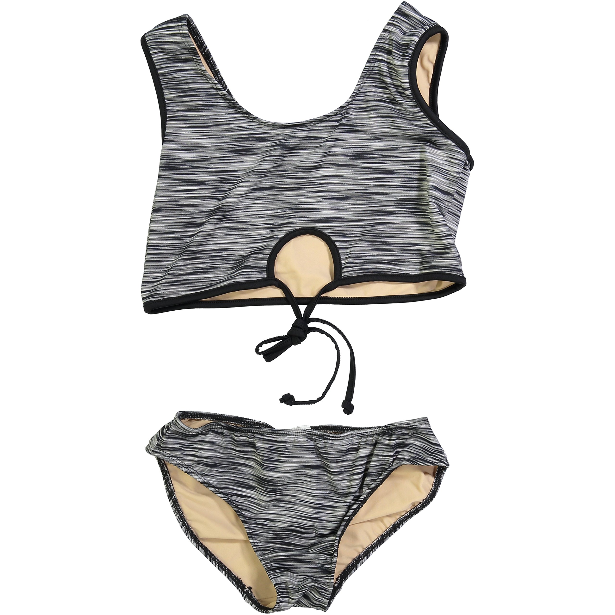Cheryl Creations Kids Girl's Space Dye Cute & Comfortable Two Piece Bathing Suit Bikini | Swimsuit