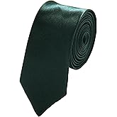 Soophen Mens Solid Color 2" Skinny Tie