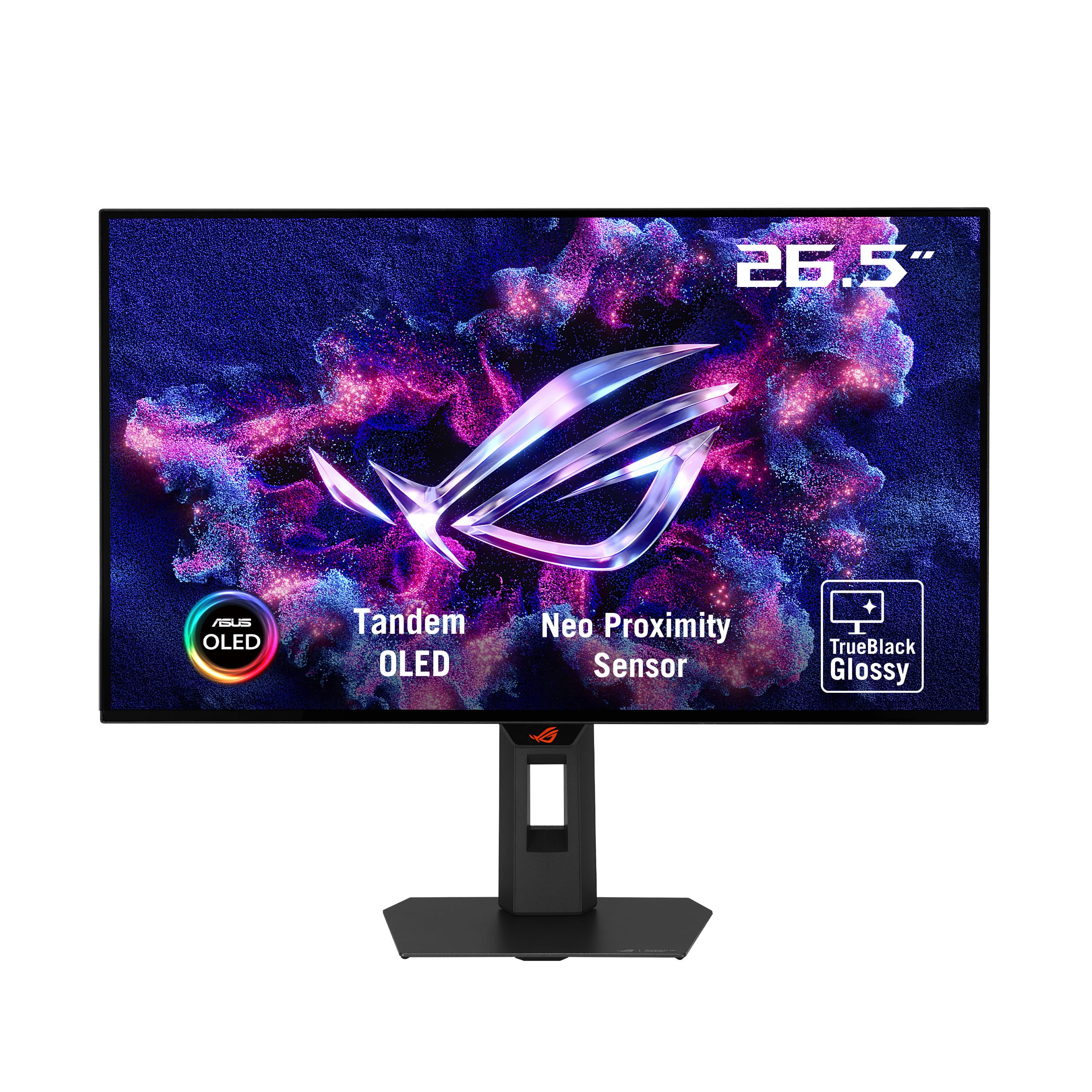 ASUS Rog Strix 27" 1440P Gaming Monitor (XG27AQWMG), QHD, TrueBlack Glossy Tandem OLED, 280Hz, 0.03ms, Neo Proximity Sensor, DisplayHDR True Black 500, 99% DCI-P3, DisplayWidget, 3yr Warranty