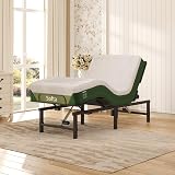 Softa Twin XL Adjustable Bed Frame with 10 Inch Gel Memory Foam Mattress, 900 Lbs Heavy Duty, USB, Zero Gravity, Wireless Remote, Memory Position, Anti-Snore, LED Night Light, Electric Bed Base