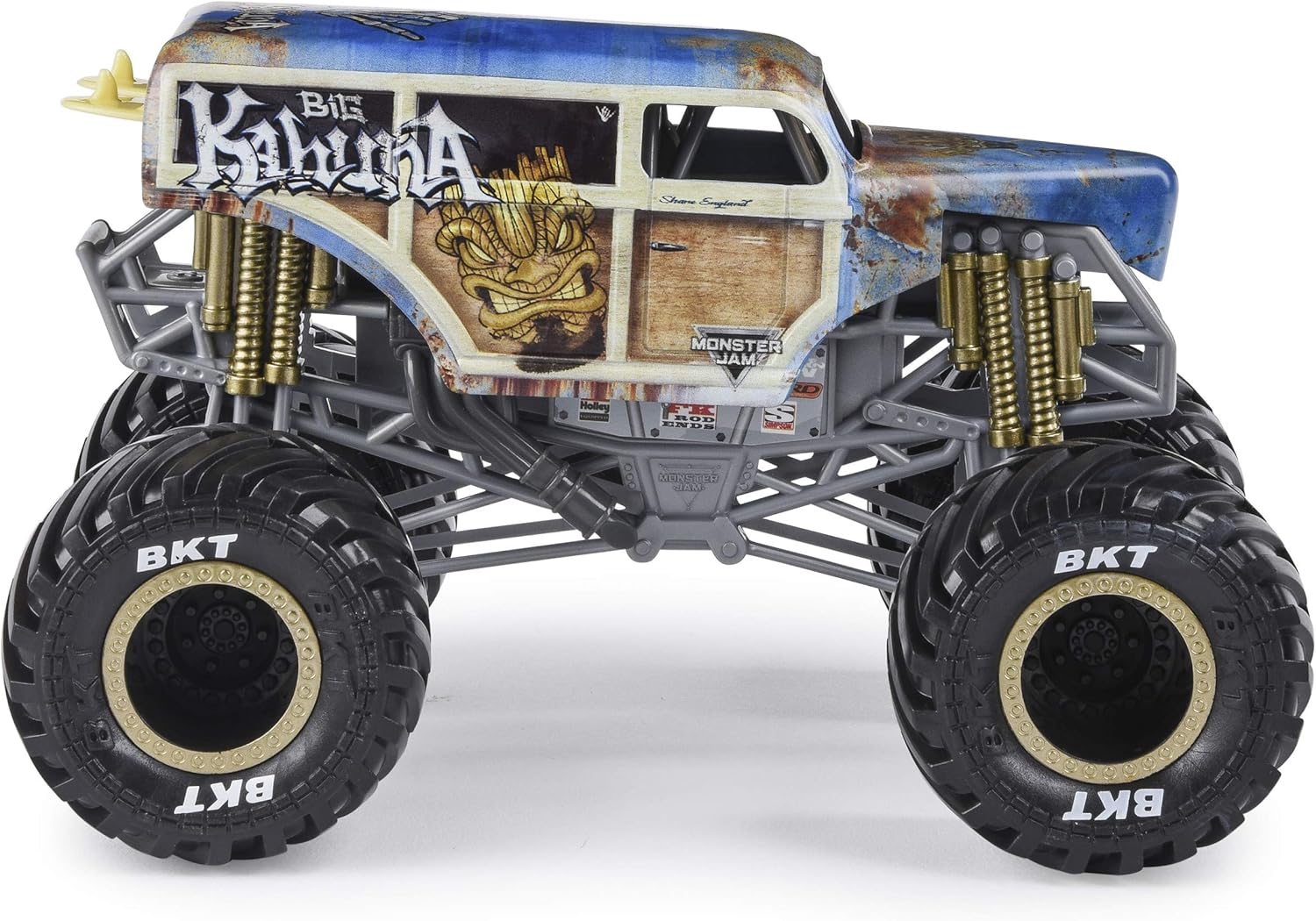 Monster Jam Official Big Kahuna Monster Truck, Die-Cast Vehicle, 1:24 Scale, Big Kahuna V2, Medium - Image 4