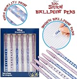 Disney Stitch Stationery Set A5 Notebook Pencil Case 6 Pens Blue view 4