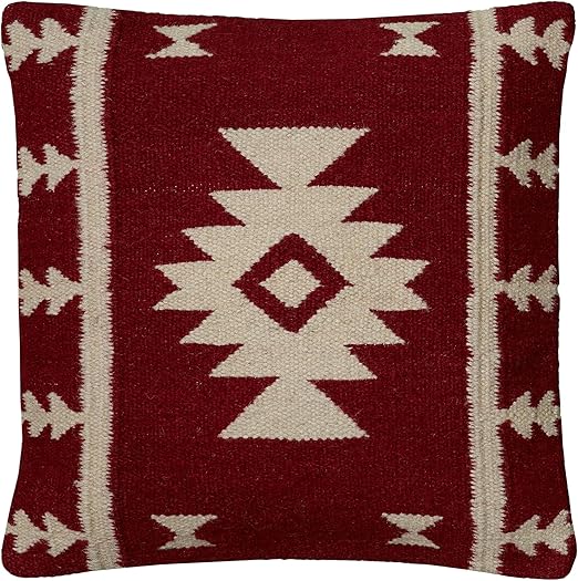 Amazon Com Rizzy Home T05810 Decorative Pillow 18 X18 Red