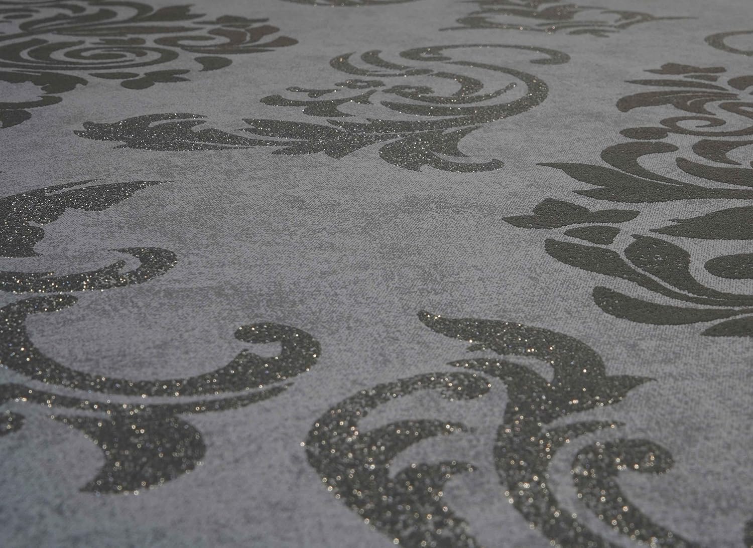 Livingwalls 368241 36824-1 Self-Adhesive Panel 3D with Ornaments Baroque 2.50 m x 0.52 m Black/Grey Made in Germany - Image 5