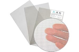 R & G HOME AND YARD R & G Air Vent Mesh Screen 3PCS 12" x 8" - 20 Mesh .014" Wire Dia. 0.91mm Hole Stainless Steel 304 Woven Wire Mesh Screen - Rodent Mesh, Cabinet Mesh