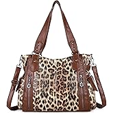 Angel Kiss Handbags for Womens Top-Handle Hobo Purse Roomy Casual Shoulder Bags PU Tote Satchel Purse for Women