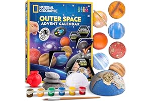 BLUE MARBLE NATIONAL GEOGRAPHIC Outer Space Christmas Advent Calendar 2025 for Boys and Girls – 24 Days of Space-Themed Experiments, Crafts & Activities, Christmas Countdown Calendar for Kids
