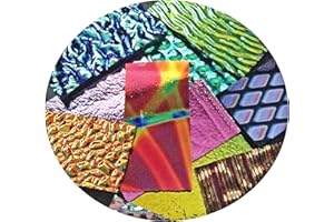 Assorted Dichroic on Black Glass Pieces - 96 COE Made in America 2 OZ.