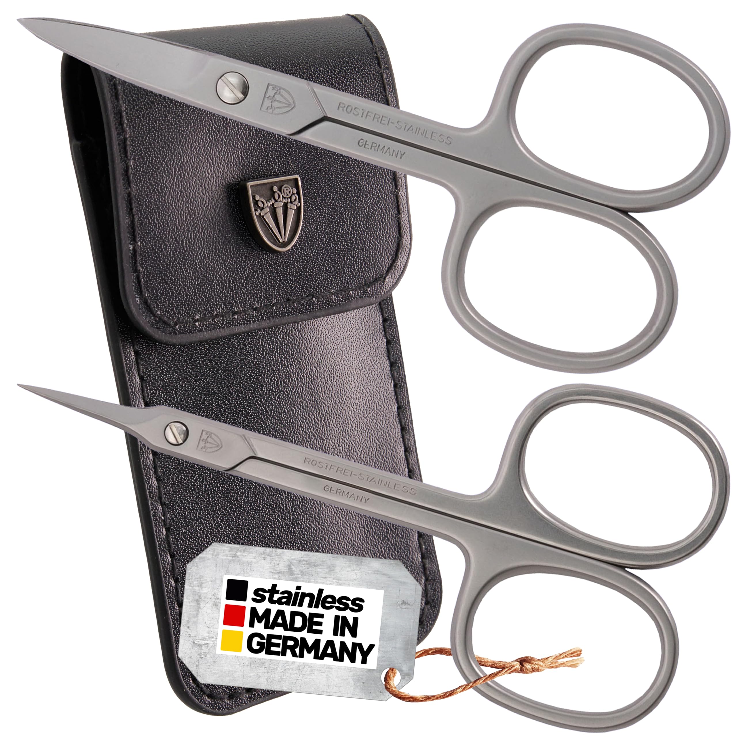 3 Swords Germany - Nail Scissors and Extra fine Cuticle Scissors - MEGASET - Stainless Steel, Extra Sharp - Made in Germany — image 1