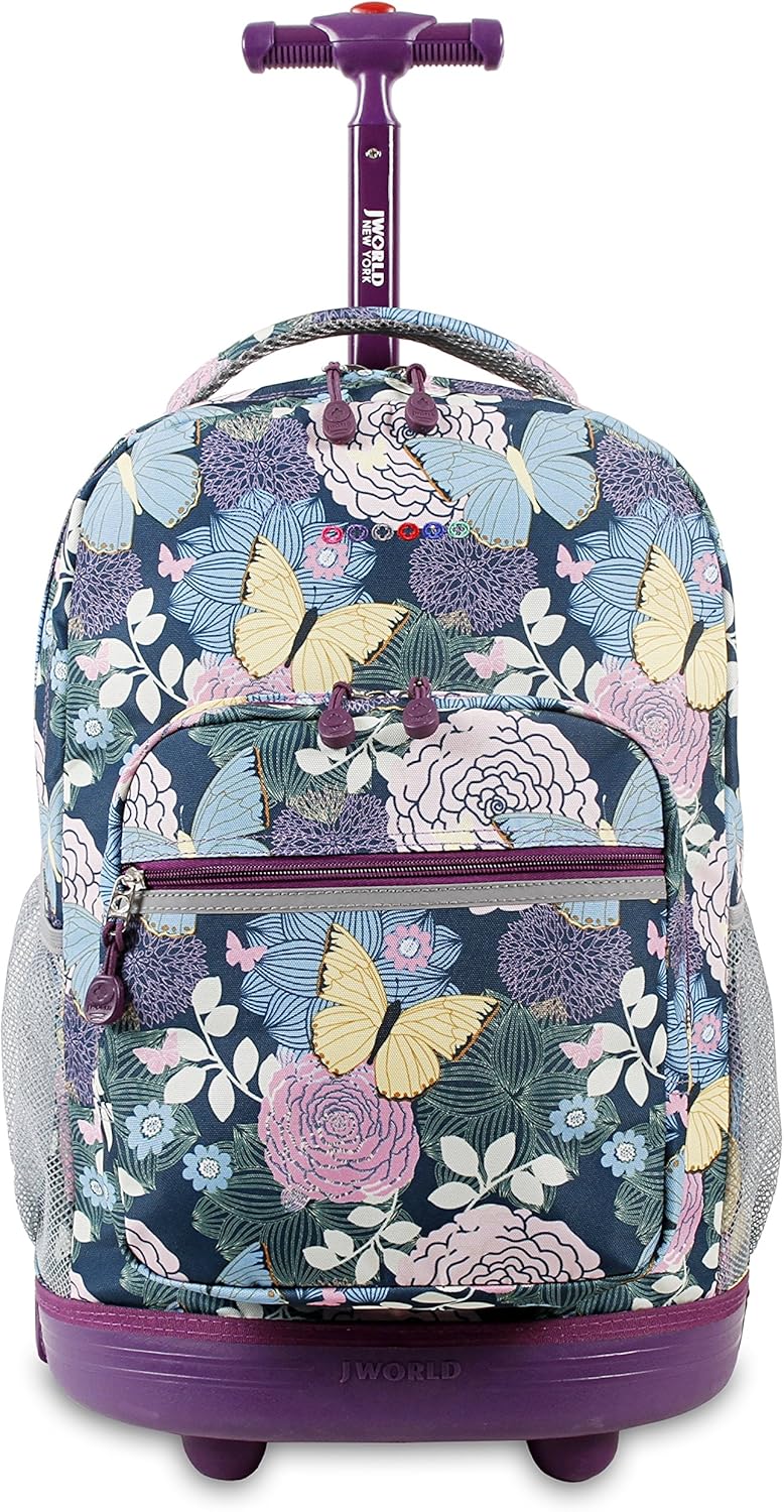 nike rolling backpack purple