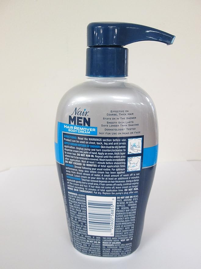 Amazon Com Nair For Men Hair Removal Body Cream 13 Oz Pack Of 5