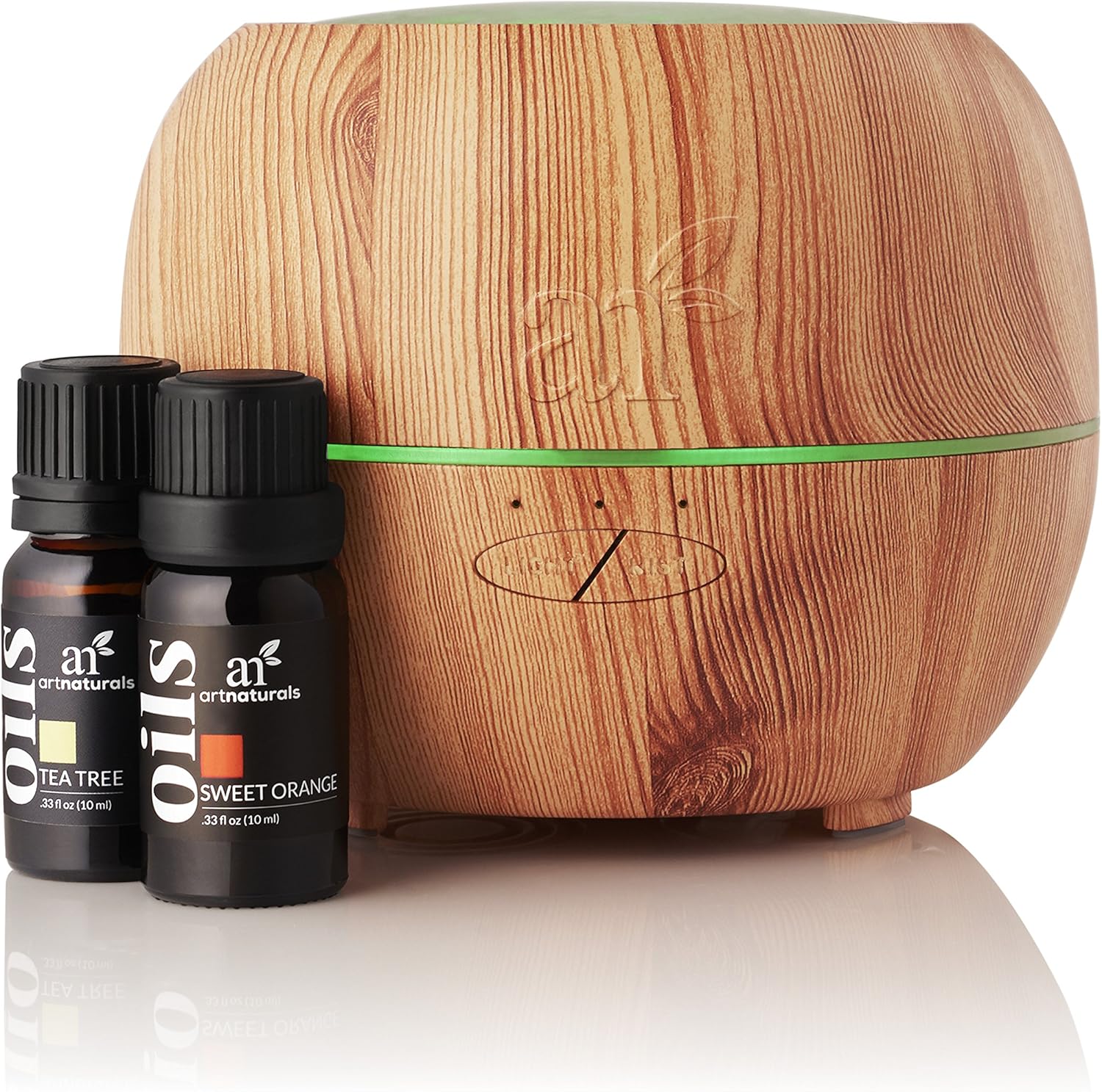 ArtNaturals Aromatherapy Essential Oil and Diffuser Gift Set - (150ml Tank & Top 8 Oils) - Peppermint, Tee Tree, Lavender & Eucalyptus - Auto Shut-Off – Therapeutic Grade: Home & Kitchen