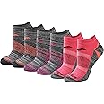 Saucony Women's RunDry Performance Selective Cushion Socks, Multipack