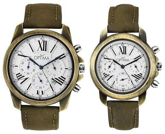 Optima Chronograph White Mens Watch OPT-3479_80 (Combo)