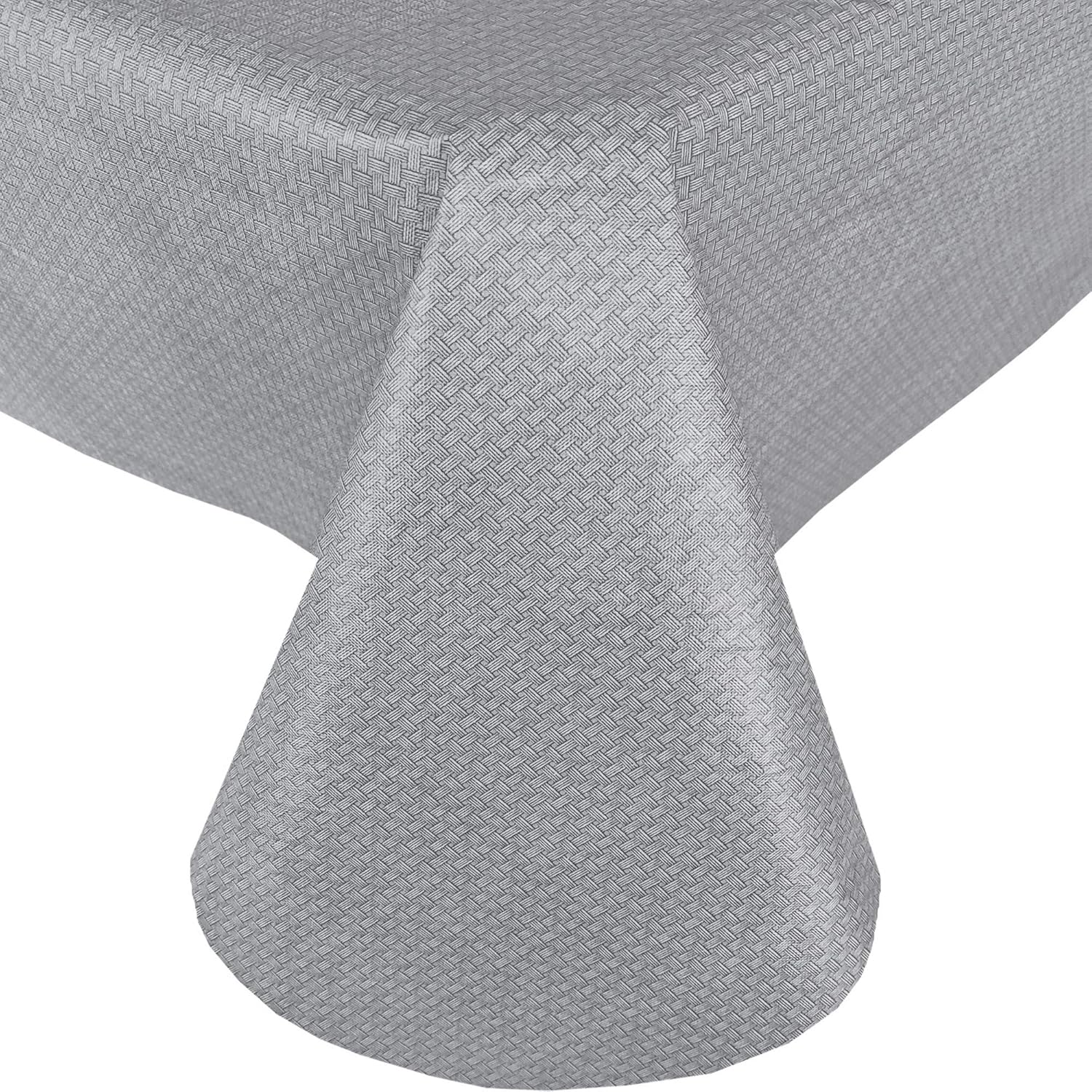 Newbridge Basketweave Solid Color Vinyl Flannel Backed