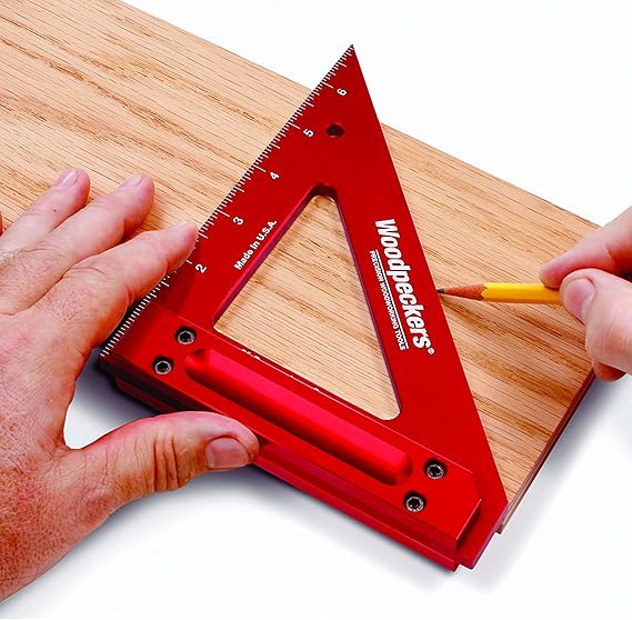 Woodpeckers Precision Woodworking Tools CRPSQ6INRD Carpenters Square