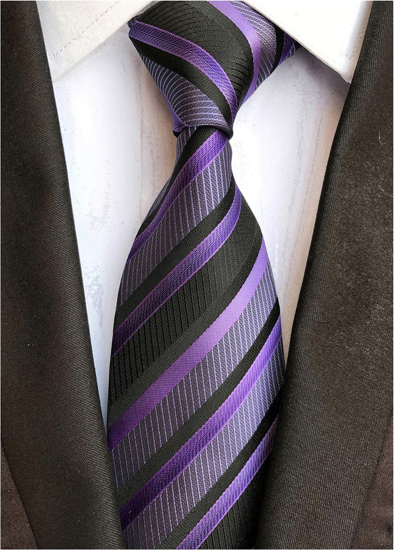 ElfevesMen's Modern Striped Patterned Formal Ties College Daily Woven Neckties