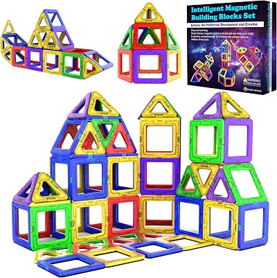 Desire Deluxe 40pc Magnetic Building Blocks Set STEM Toys for Kids
