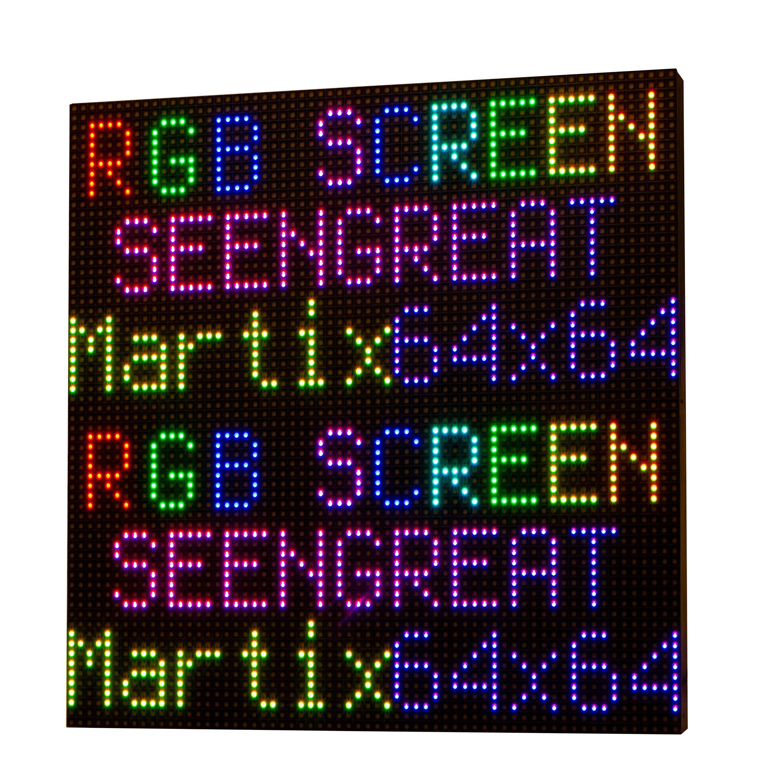 xicoolee RGB Matrix LED Display Panel 64 x 64, 3 mm Pitch, 4096 RGB LEDs, High Brightness & Resolution, Compatible with Raspberry Pi, ESP32, Arduino