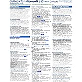 Outlook for Microsoft 365 (New Outlook- Desktop Version) Quick Reference Training Tutorial Guide (Cheat Sheet of Instructions, Tips & Shortcuts - Laminated Card)