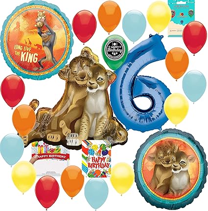 Amazon Com Lion King Party Supplies 6th Birthday Balloon