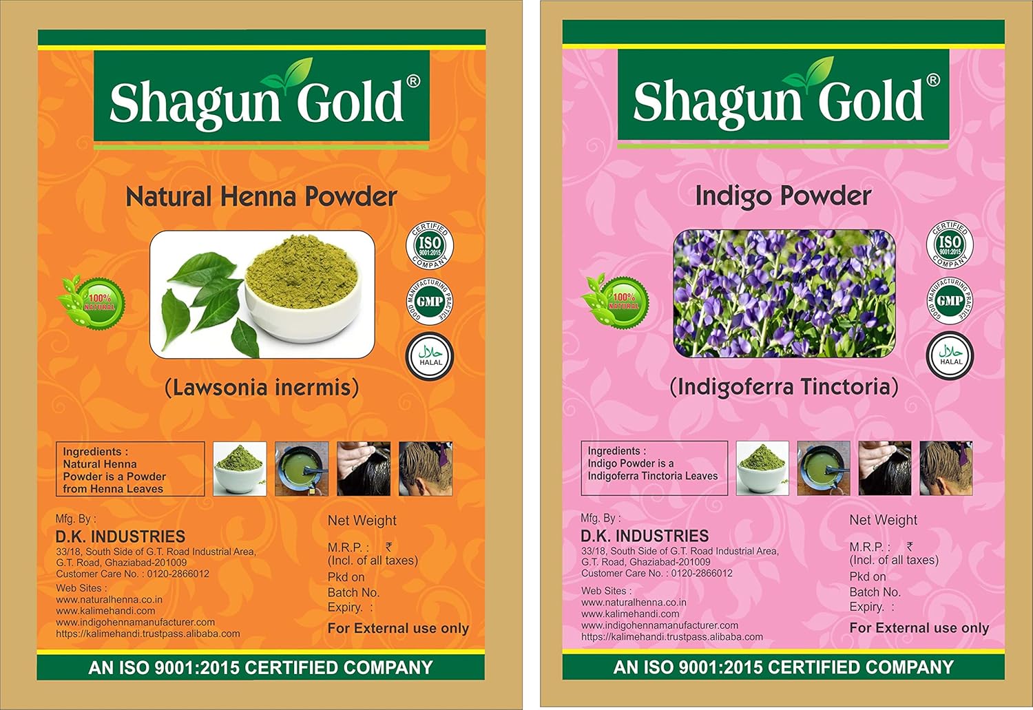 Buy Natural Indigo Natural Henna Powder Permanent Hair Coloring