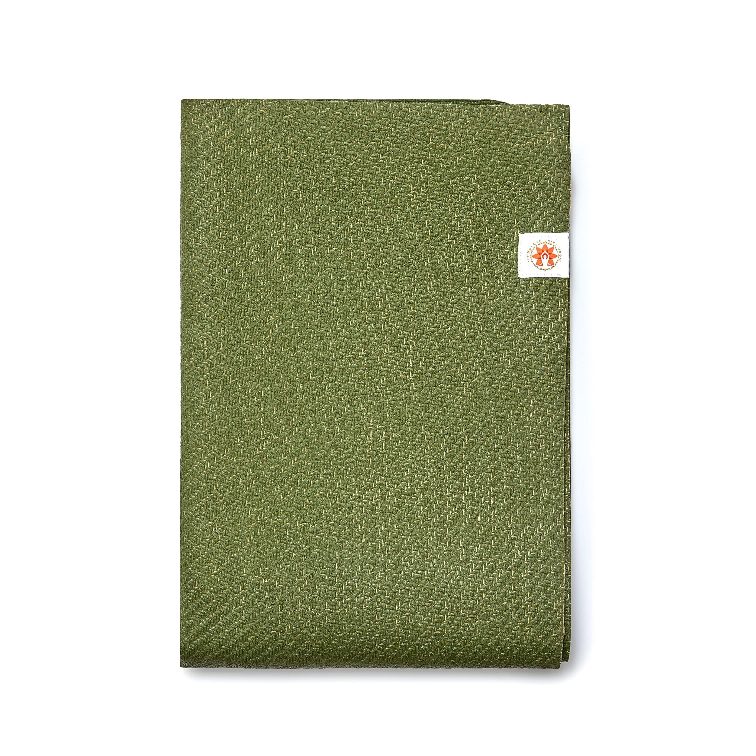 Premium Travel Yoga Mat - Non-Slip, Sustainable, Jute, Natural Rubber, Ethical Yoga Pilates Exercise Mat (Forest Green)