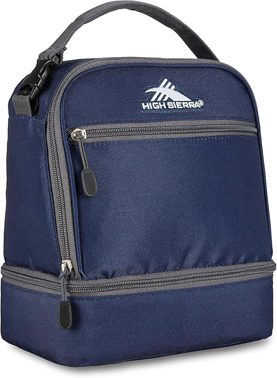 high sierra stacked compartment lunch bag