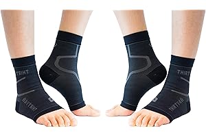 Thirty48 Plantar Fasciitis Compression Socks(1 or 2 Pairs), 20-30 mmHg Foot Compression Sleeves for Ankle/Heel Support, Increase Blood Circulation, Relieve Arch Pain, Reduce Foot Swelling