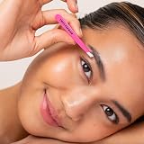 Tweezerman Neon Pink Mini Slant Tweezer Stainless Steel Eyebrow Precision view 5