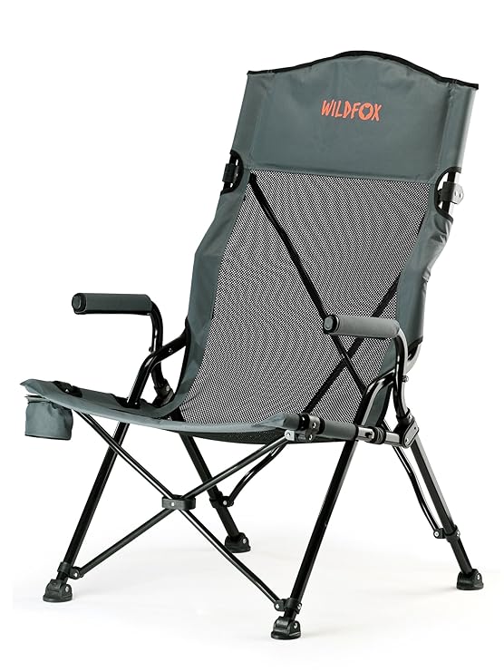 Wildfox Campingstuhl Luxus grau Modell 2016