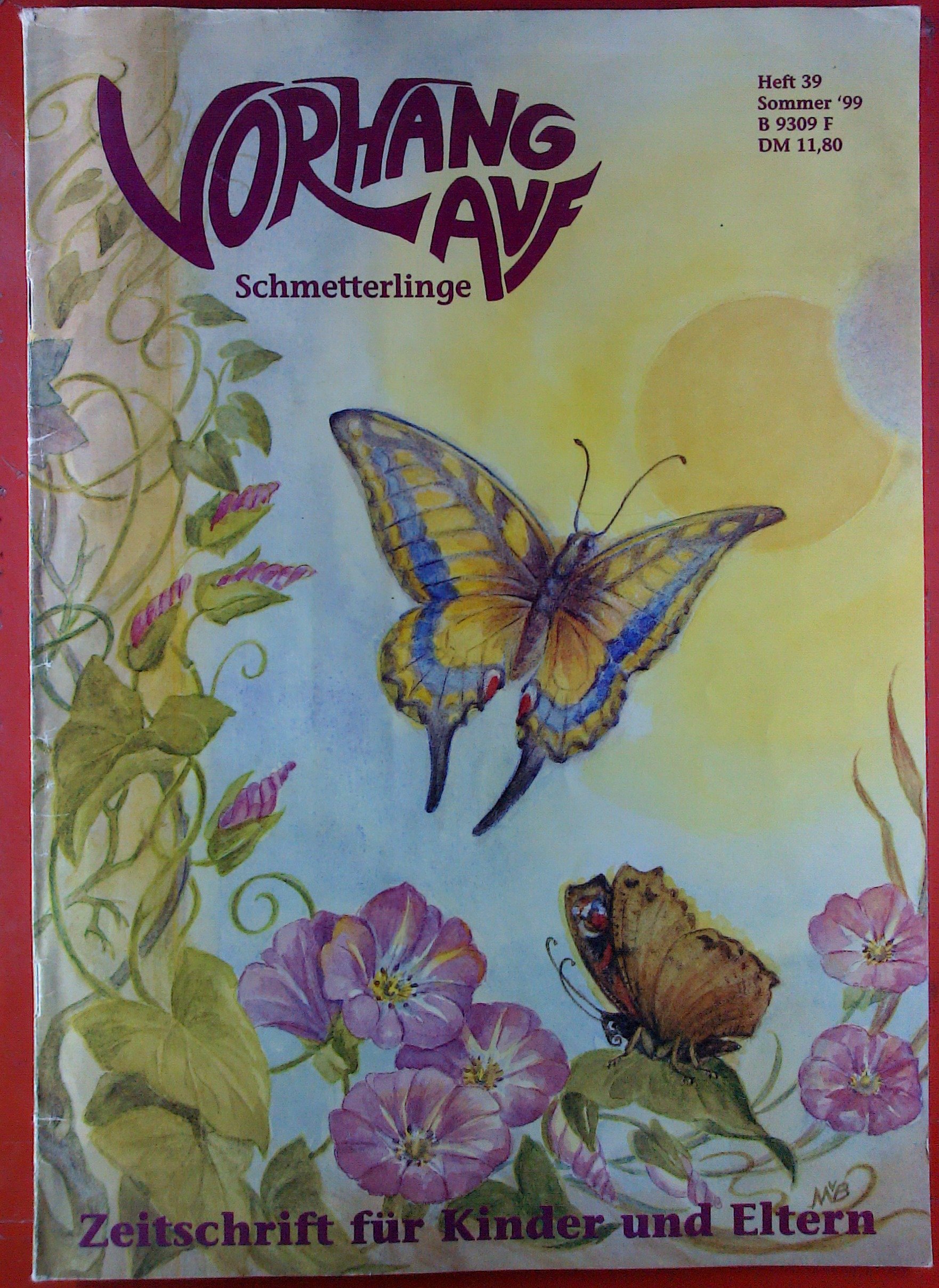 Vorhang Auf Schmetterling Heft 39 Sommer 99 Zeitschrift Fur