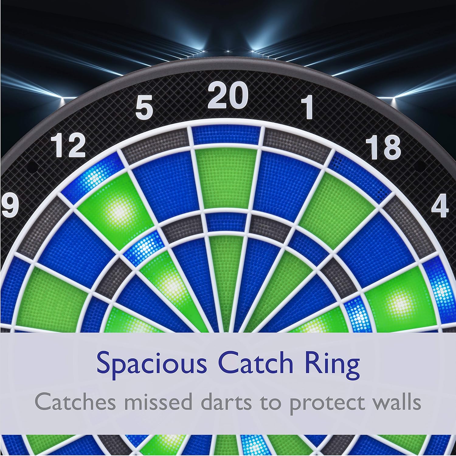 Viper Ion Electronic Dartboard, Illuminated Segments, Light Based Games, Green And Blue Segment Colors, Ultra Thin Spider to Increased Scoring Area, Target Tested Tough Segment For Enhanced Durability : Sports & Outdoors