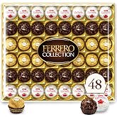 Ferrero Collection Assorted Chocolate Candy Gift Box, 48 Ct, 18.2 oz | Assorted chocolates in a box with dark chocolate, milk chocolate and coconut flavors for snacking