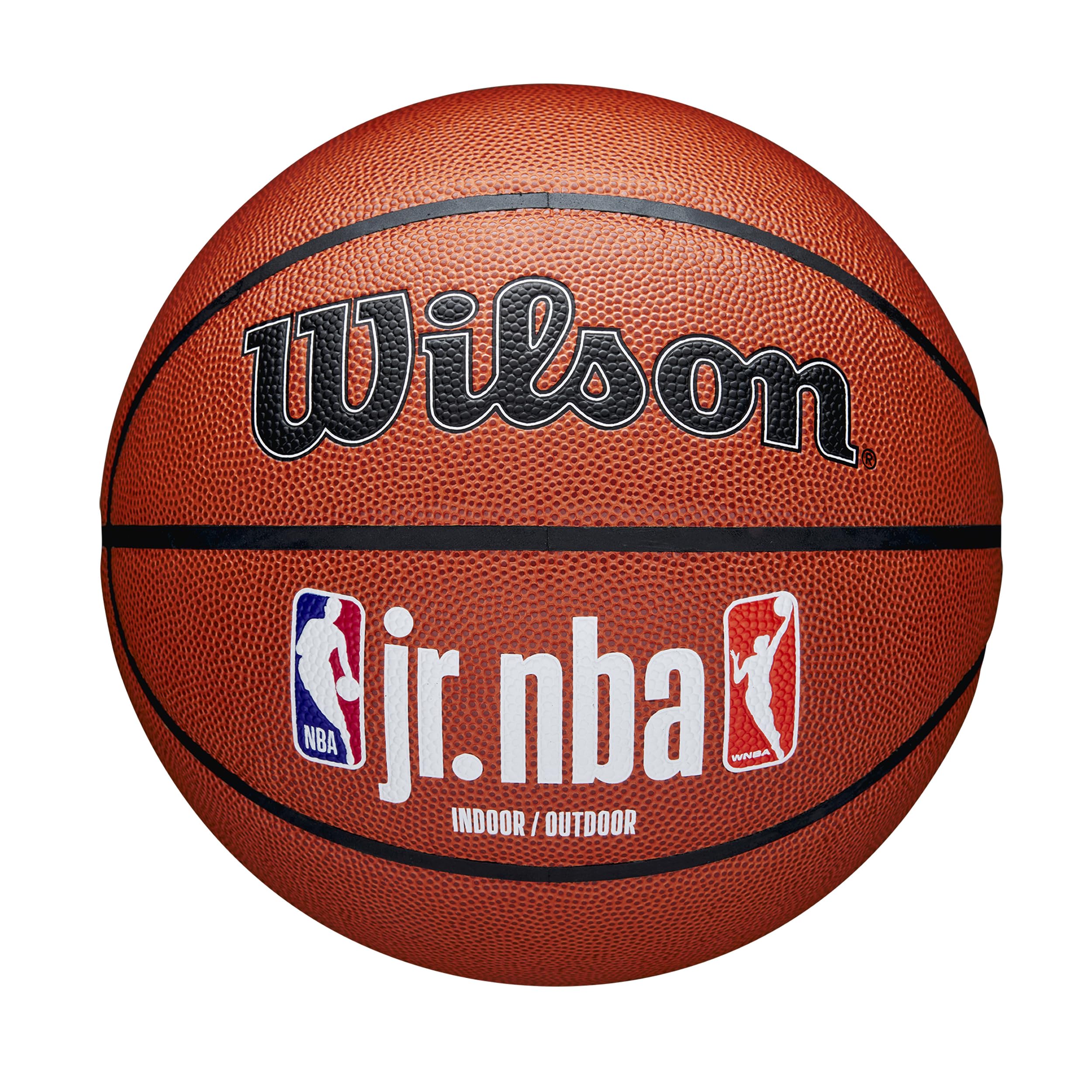 Wilson Basketball, Jr. NBA Authentic, Outdoor, Tackskin Cover, Size: 7, Brown
